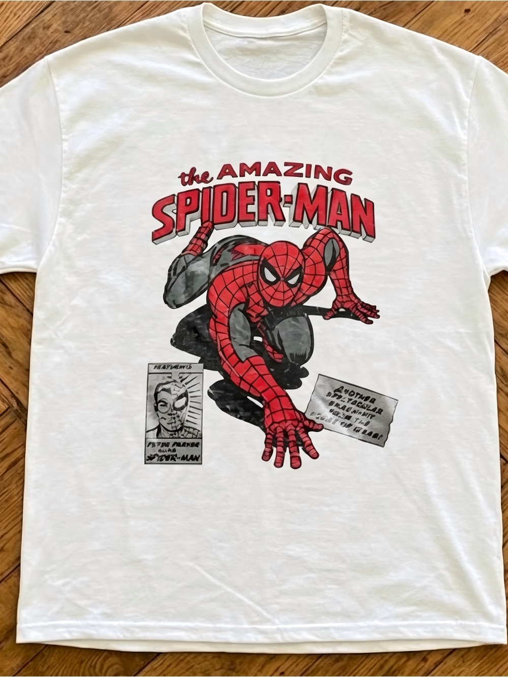 The Amazing Spider‑Man Vintage Comic Graphic Womens Mens T-shirt Unisex